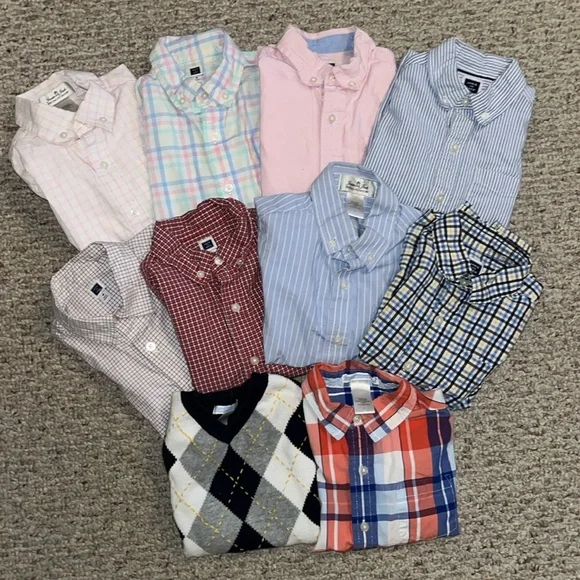 janie and jack dress shirt Boy Fireside Red Gingham Gingham Poplin Shirt by Janie and Jack